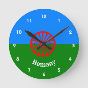 Officiële Romany gypsy vlag  Ronde Klok