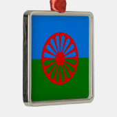 Officiële Romany zigeunervlag Metaal Ornament (Rechts)