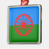 Officiële Romany zigeunervlag Metaal Ornament (Links)