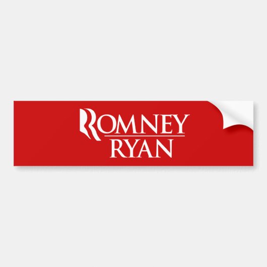 OFFICIËLE ROMNEY RYAN-LOGO -.png Bumpersticker (Voorkant)