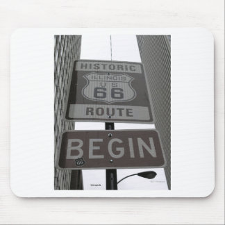 Officiële Route 66 begint teken Muismat