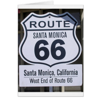 Officiële route 66 eindteken santa monica