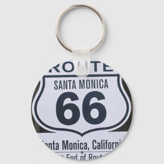 Officiële route 66 eindteken santa monica sleutelhanger
