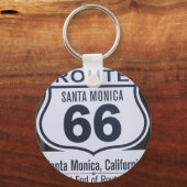 Officiële route 66 eindteken santa monica sleutelhanger (Voorkant)