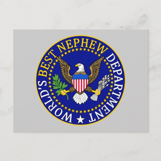 Officiële 's Werelds beste Nephew-afdeling Briefkaart (Voorkant)