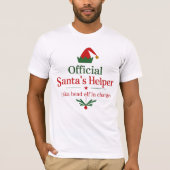 Officiële Santa's Helper Head Elf T-shirt (Voorkant)