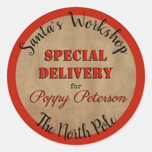 Officiële Santa's Workshop Stickers (Voorkant)