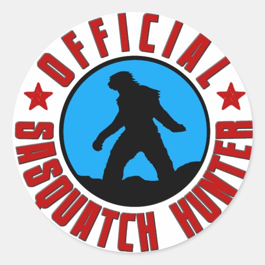 Officiële Sasquatch Hunter! Bigfoot Lid Sticker (Voorkant)