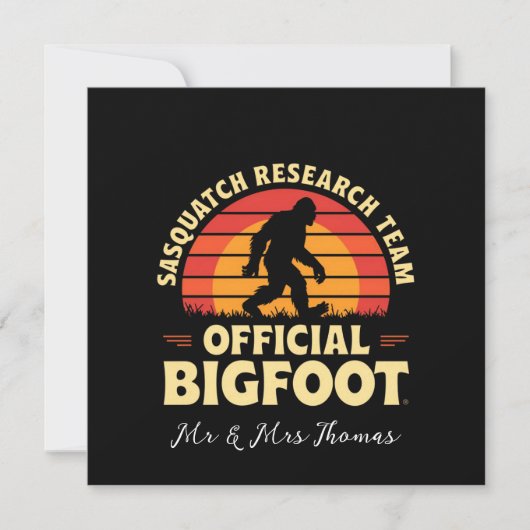 Officiële Sasquatch onderzoeksteam: Bigfoot Hunter Kaart (Voorkant)