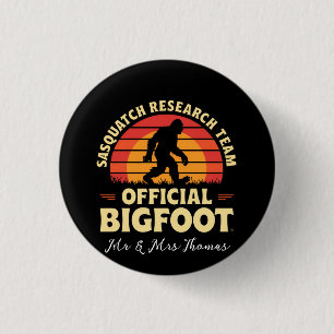 Officiële Sasquatch onderzoeksteam: Bigfoot Hunter Ronde Button 3,2 Cm