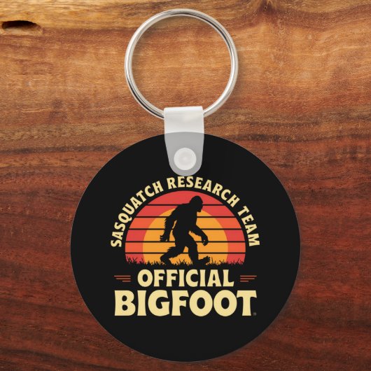 Officiële Sasquatch onderzoeksteam: Bigfoot Hunter Sleutelhanger (Voorkant)