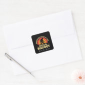 Officiële Sasquatch onderzoeksteam: Bigfoot Hunter Vierkante Sticker (Envelop)