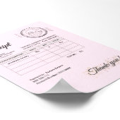 Officiële seal tand fee kussen geld ontvangst poster (Hoek)