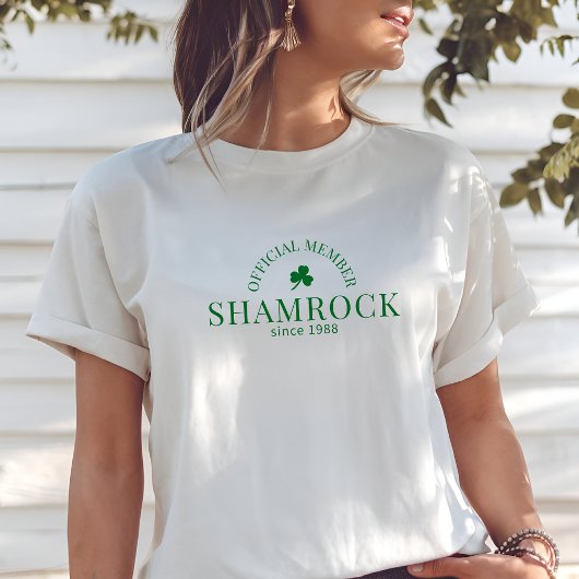 Officiële Shamrock Club T-shirt, minimalistisch T-shirt