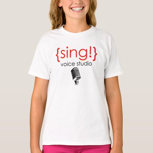 Officiële Sing Voice Studio Apparel T-shirt (Voorkant)