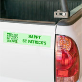 Officiële Sint Patrick's day drink team Bumpersticker (Op Truck)