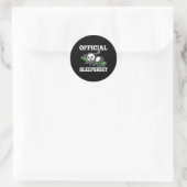 Officiële Slaap Panda Ronde Sticker (Tas)