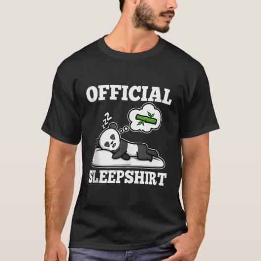 Officiële Slaap Panda T-shirt (Voorkant)