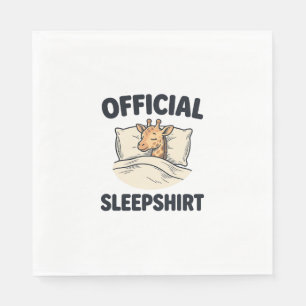 Officiële slaapshirt Giraffe Grappig slaap shirt D Servet