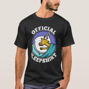Officiële slaapshirt giraffe t-shirt
