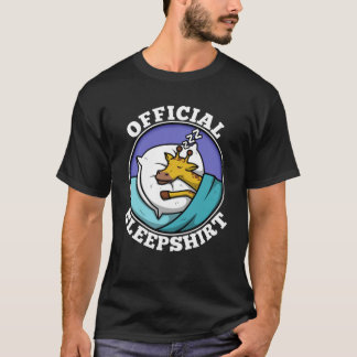 Officiële slaapshirt giraffe t-shirt