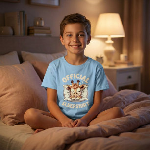 Officiële slaapshirt schattige slapende giraffe t-shirt