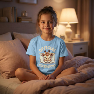 Officiële slaapshirt Schattige slapende giraffe T-shirt