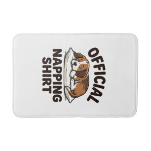 Officiële slaapshirt slaperige hond vintage ontwer badmat