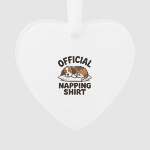 Officiële slaapshirt slaperige hond vintage ontwer ornament