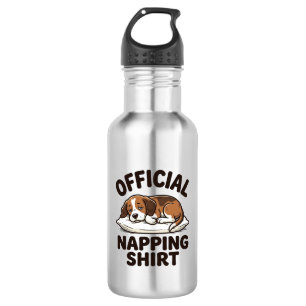 Officiële slaapshirt slaperige hond vintage ontwer waterfles 