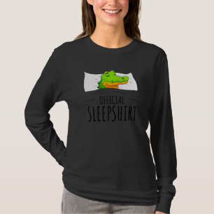 Officiële slaapstand van de krokodille t-shirt