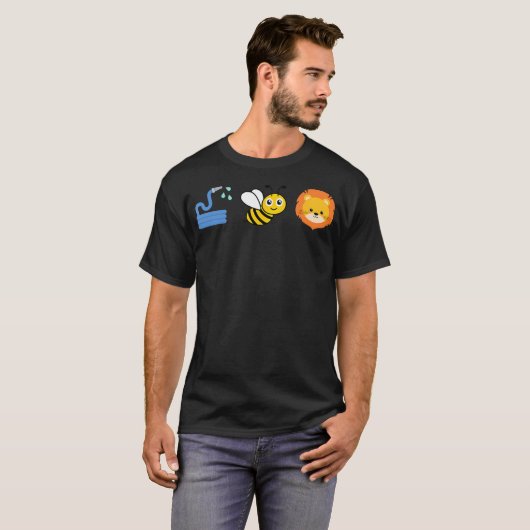 Officiële slang Bee Lion Meme T-shirt (Voorkant volledig)