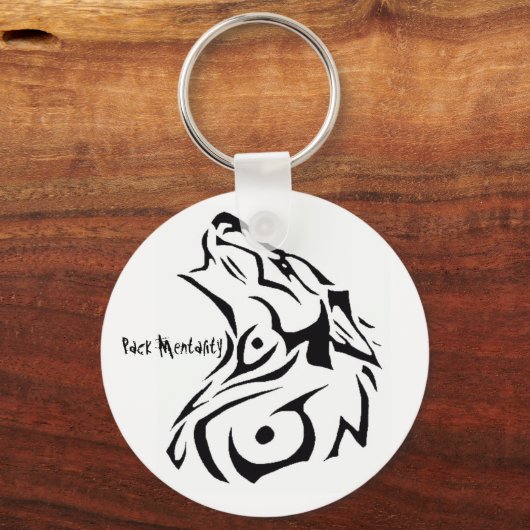 Officiële Sleutelhanger van Pack Mentality. (Voorkant)