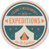 Officiële Slone's Wilderness Expedities Sticker (Voorkant)