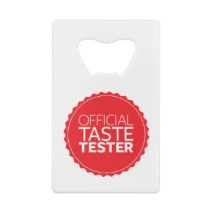 Officiële smaak creditkaart flessenopener