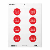 Officiële smaak etiket (Full Sheet)