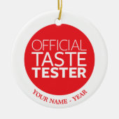 Officiële smaak keramisch ornament (Voorkant)