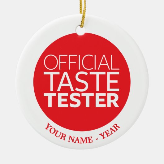 Officiële smaak keramisch ornament (Voorkant)