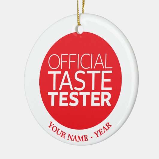 Officiële smaak keramisch ornament (Links)