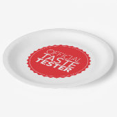 Officiële smaak papieren bordje (Gekanteld)