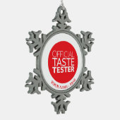 Officiële smaak tin sneeuwvlok ornament (Links)