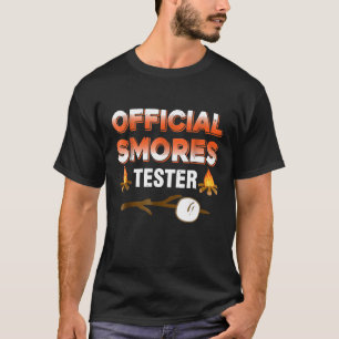 Officiële Smores Tester Funny Camping voor Heren T-shirt