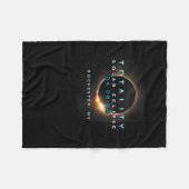 Officiële Solar Eclipse 2024 Rochester Fleece Deken (Voorkant (Horizontaal))