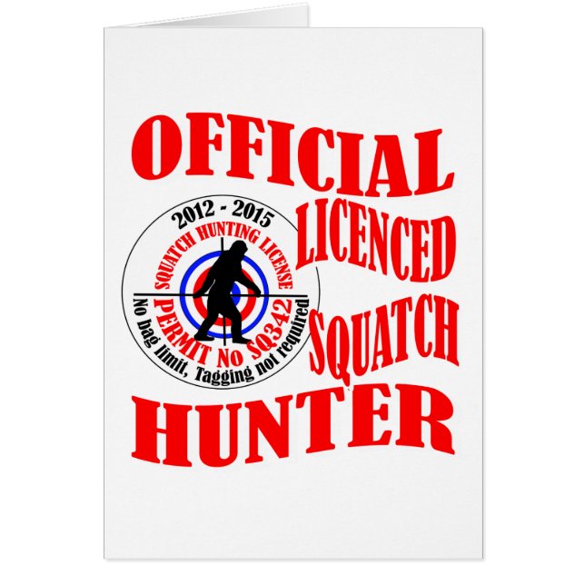 Officiële squatch hunter (Voorkant)