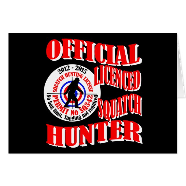 Officiële squatch hunter (Voorkant Horizontaal)