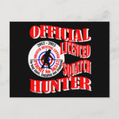 Officiële squatch hunter briefkaart (Voorkant)