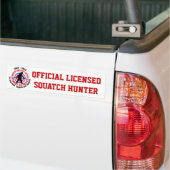Officiële squatch hunter bumpersticker (Op Truck)