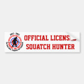 Officiële squatch hunter bumpersticker (Voorkant)