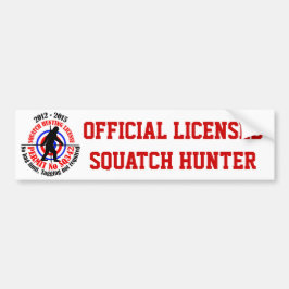 Officiële squatch hunter bumpersticker