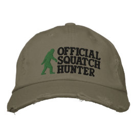 Officiële squatch hunter * grote logo versie * pet
